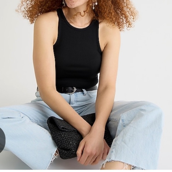 J. Crew Tops - Jcrew Favorite Tank Top Black Ribbed